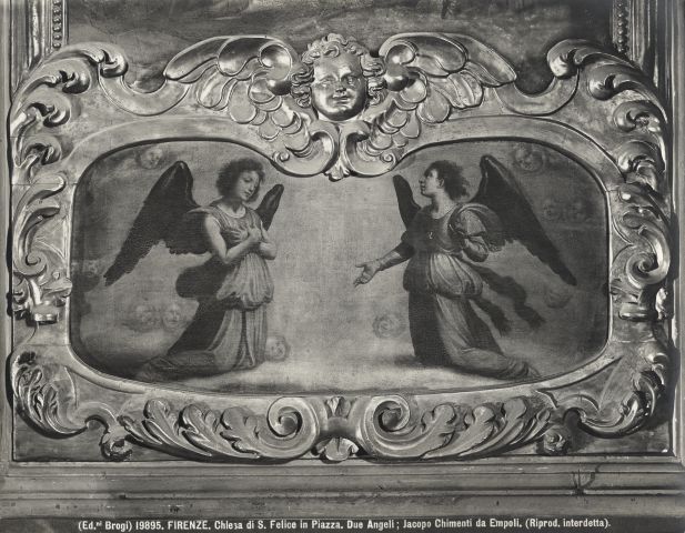 Brogi — Firenze. Chiesa di S. Felice in Piazza. Due Angeli; Jacopo Chimenti da Empoli. — insieme